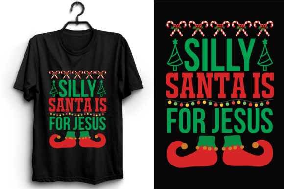 Christmas T-Shirt Design, Silly Santa is
