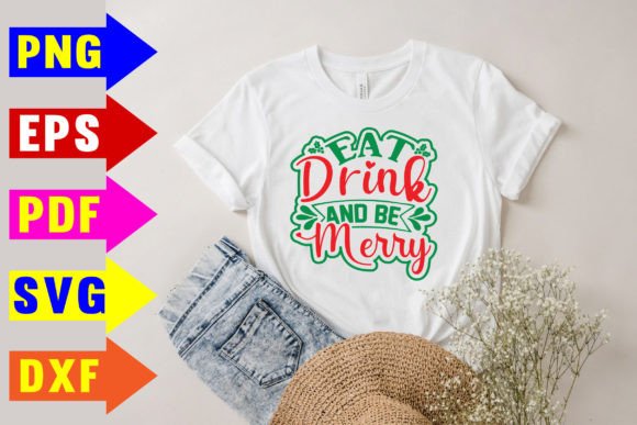 Eat Drink and Be Merry SVG T-Shirt Design Review