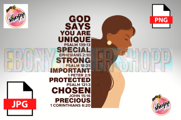 God Says Black History Women T-Shirt Designs