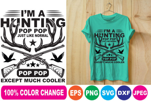 I M a Hunting T Shirt Design for Polished Blog Graphics
